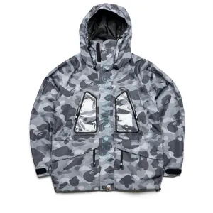 A Bathing Ape Honeycomb Camo Snowboard Jacket - Grey