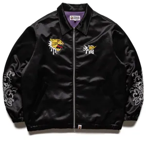 A Bathing Ape Satin Souvenir Jacket - Black