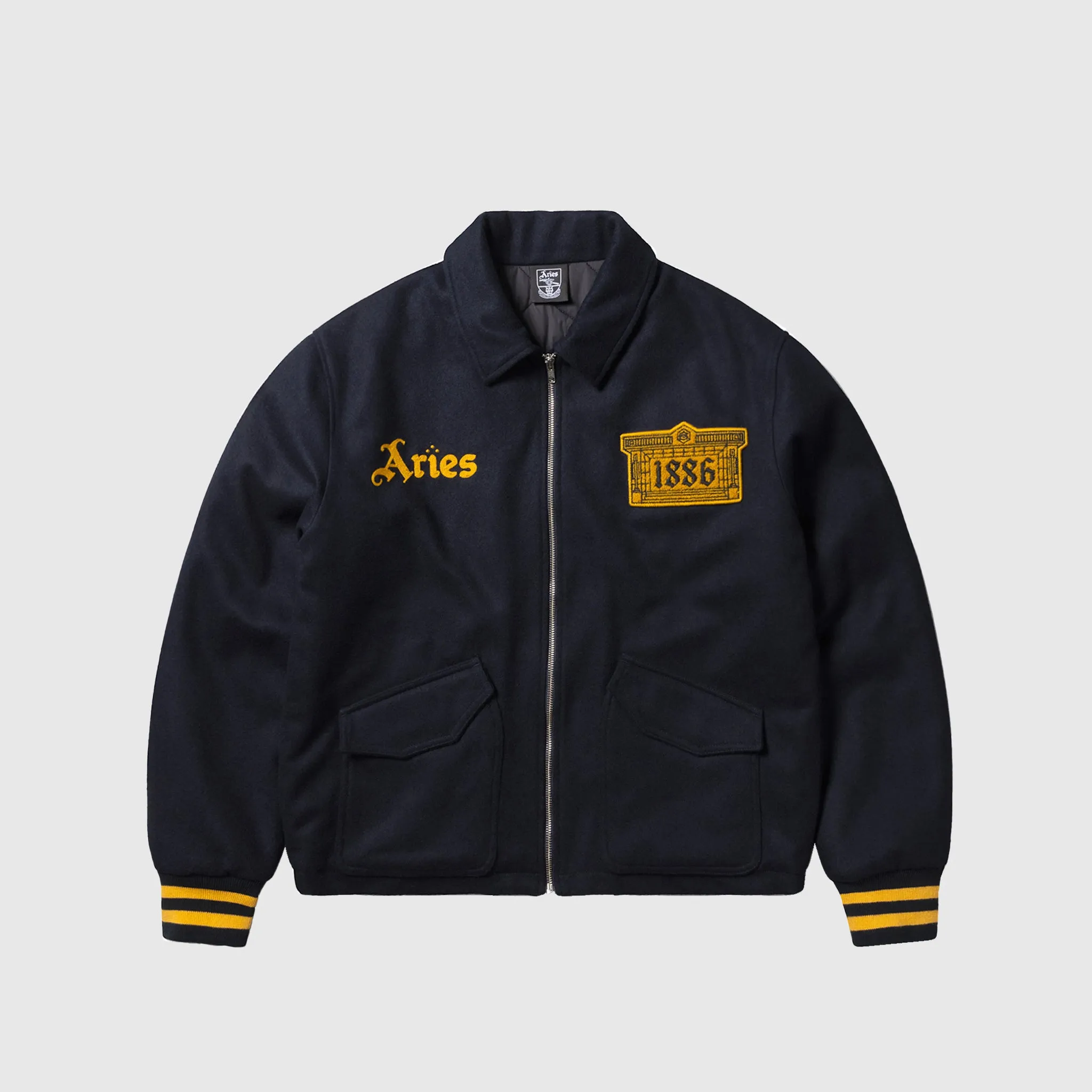 ARSENAL X ARIES WOOL BOMBER JACKET