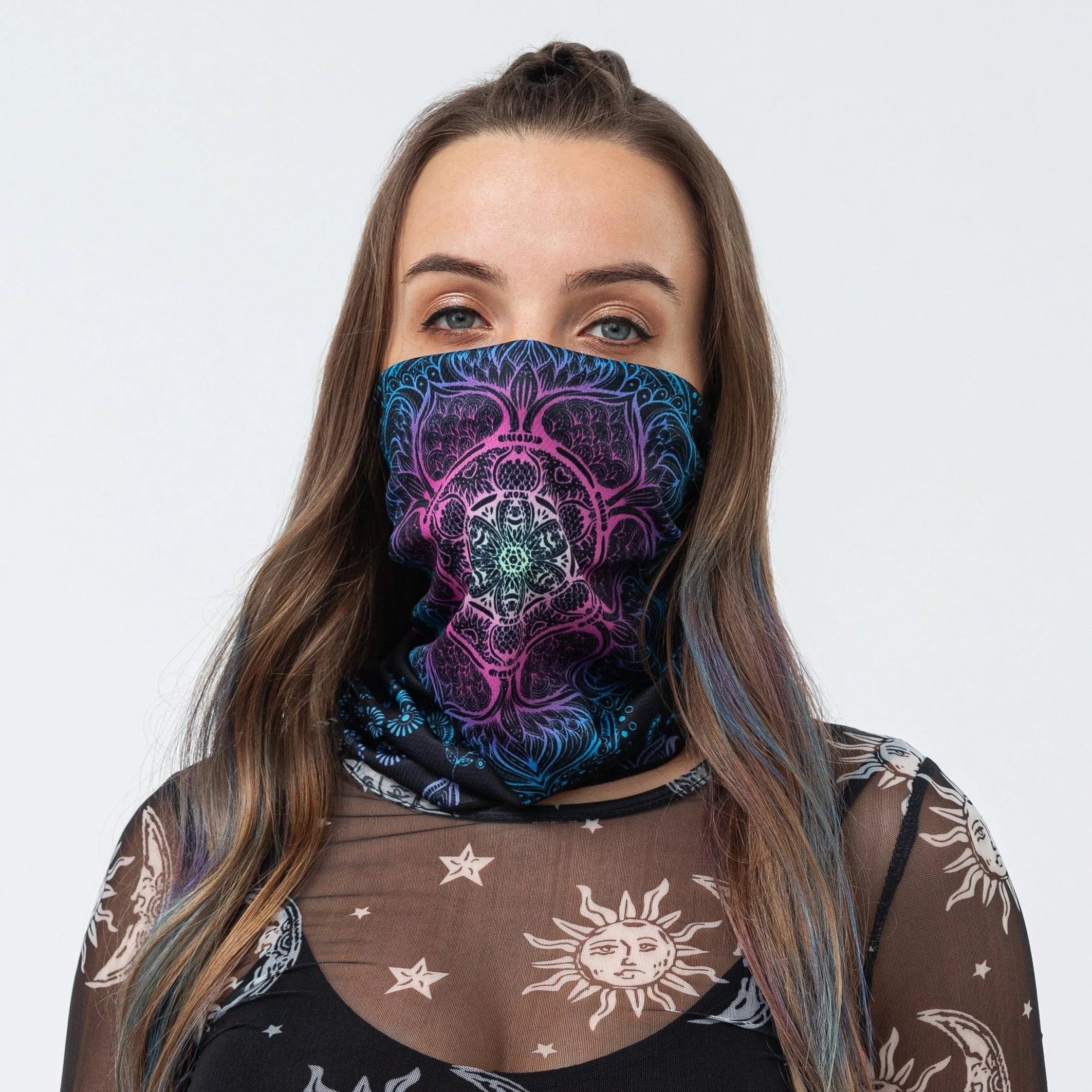 Bandana Face Mask - Big Lotus (Available online only)