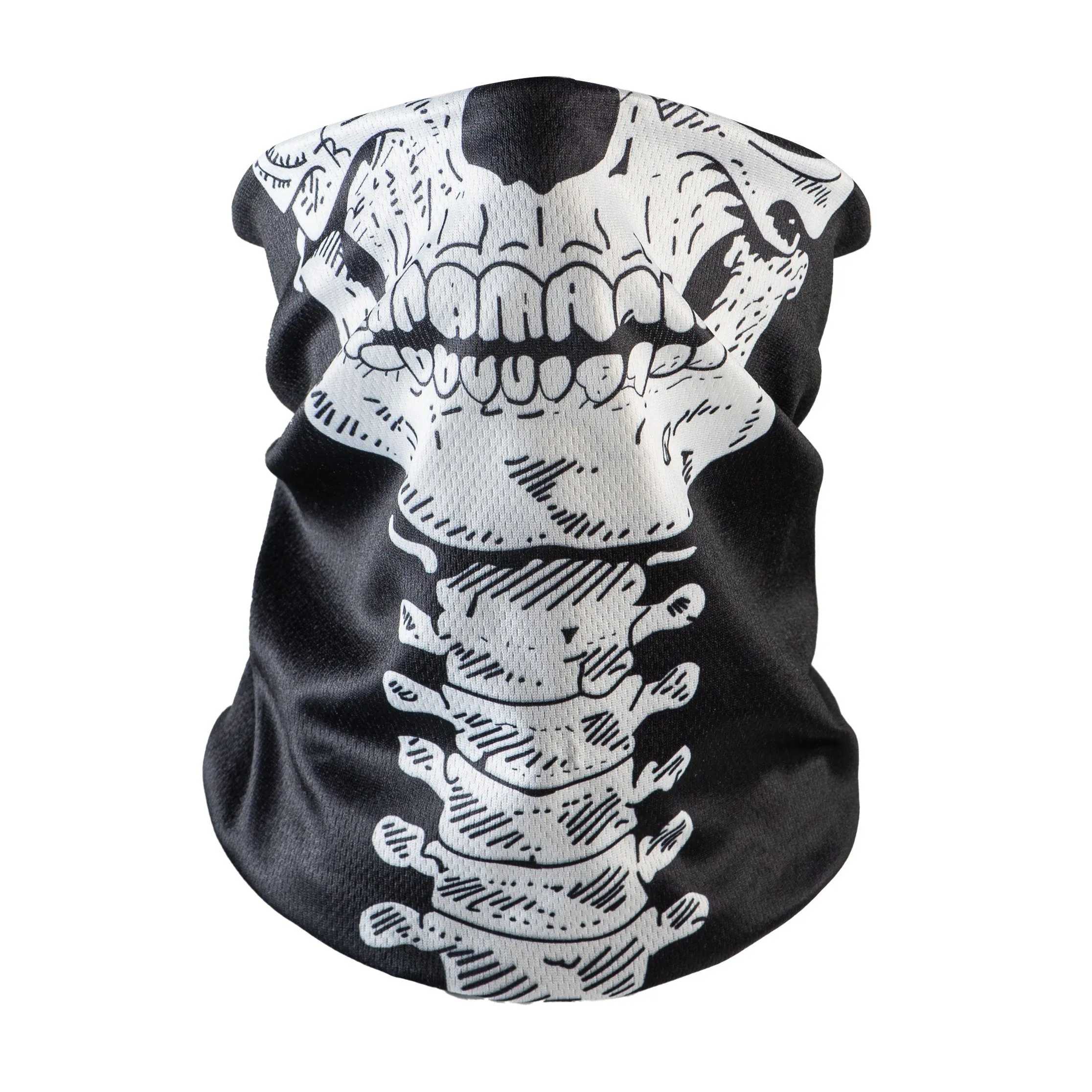 Bandana Face Mask - Cream Skull (Available online only)