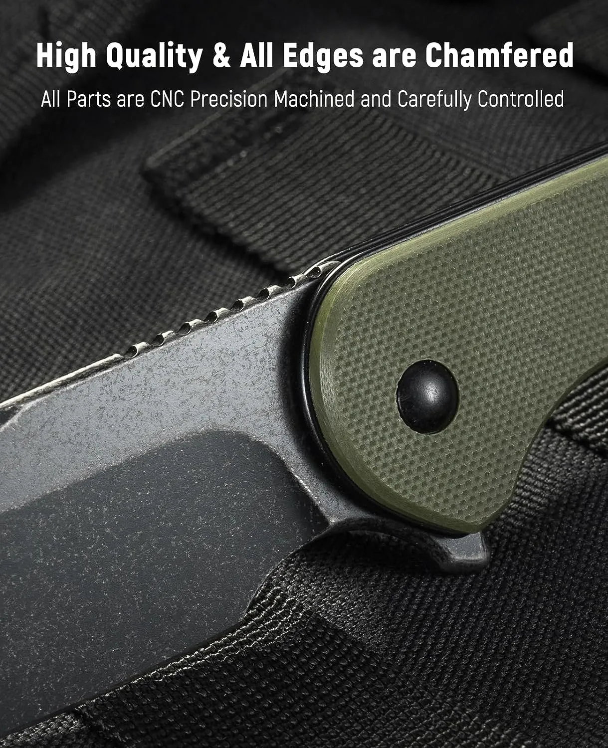 CVLIFE Folding Pocket Knife for Men - 2.99" D2 Blade G10 Handle EDC Tactical Knife