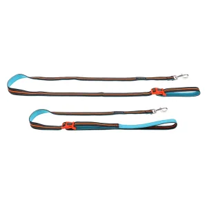 DOOG Neoprene Clip It Beethoven Neon Blue and Orange Adjustable Dog Lead Extra Large