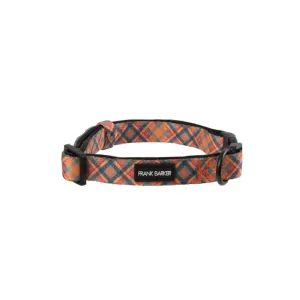 Frank Barker Orange Plaid Collar S