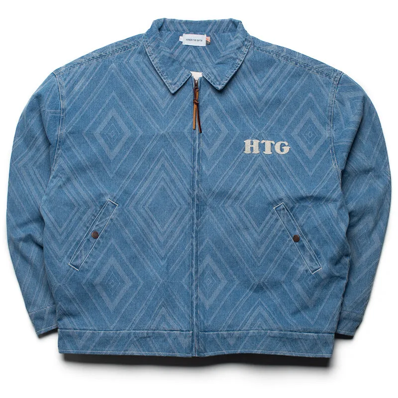 Honor The Gift Diamond Denim Jacket - Light Indigo