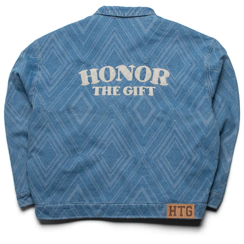 Honor The Gift Diamond Denim Jacket - Light Indigo