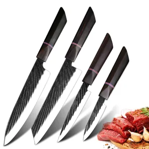 Japanese style cutting knife set