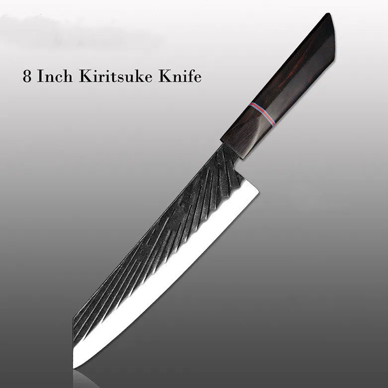 Japanese style cutting knife set