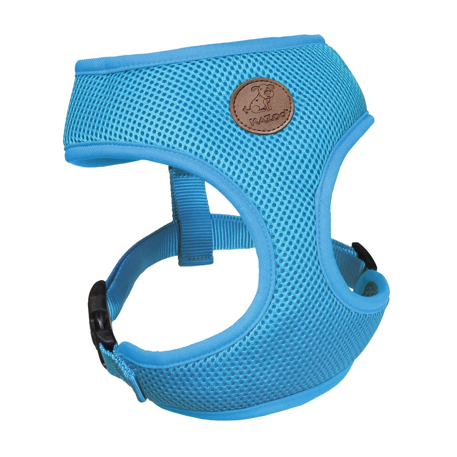 Kazoo Classic Soft Walking Dog Harness Aqua