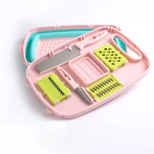 Kitchen Chopping Board 9 In 1 Foldable Drainage Basket Multi