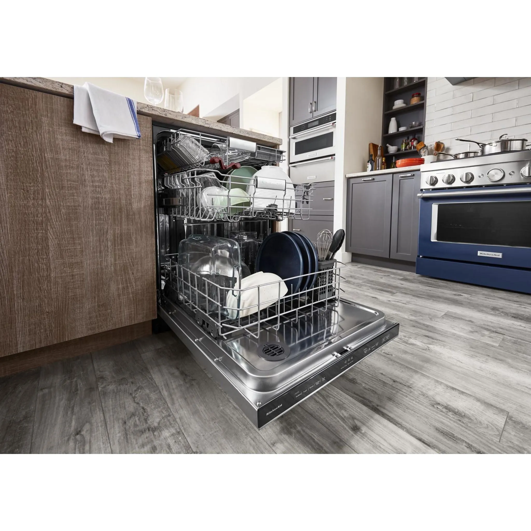 KitchenAid Dishwasher Stainless Steel Tub (KDTM404KPS) - Stainless Steel