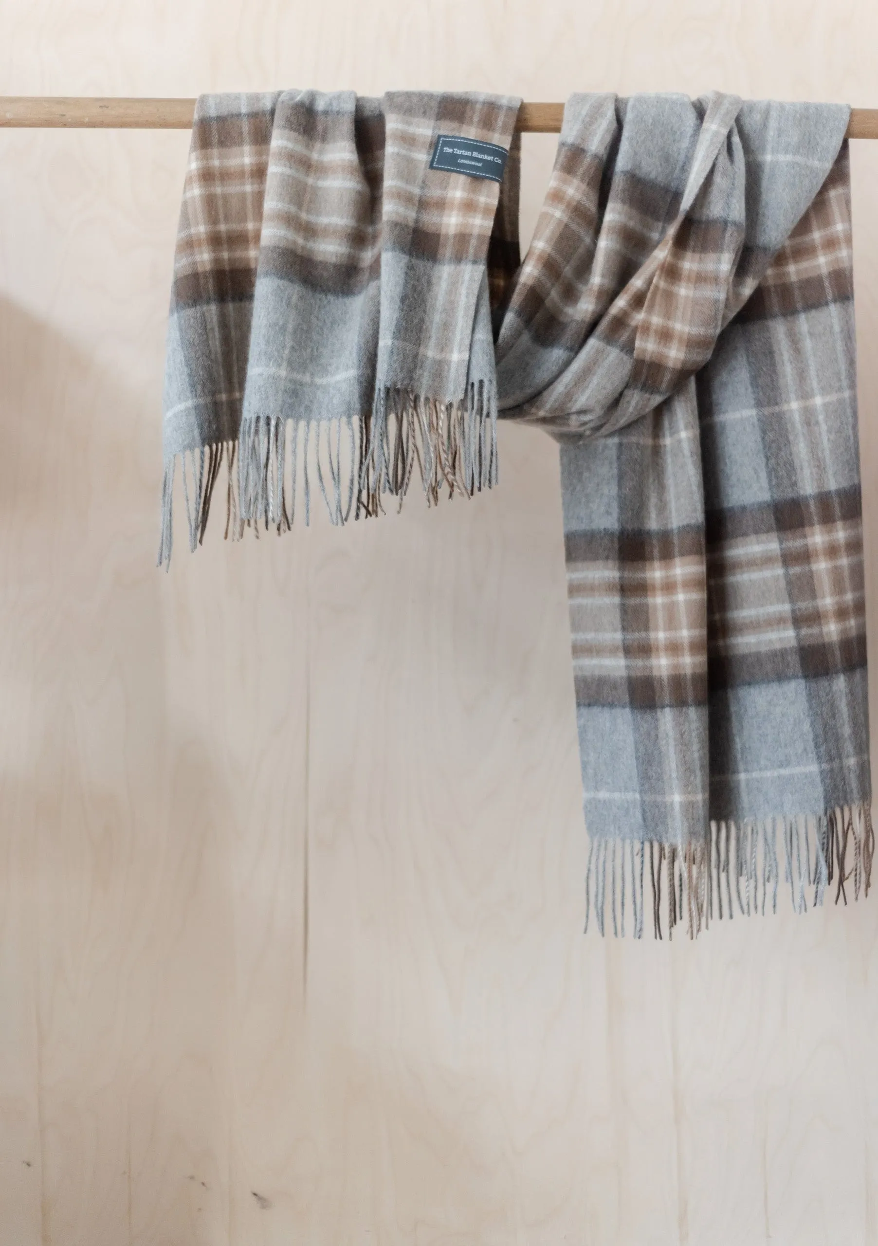 Lambswool Blanket Scarf in Mackellar Tartan