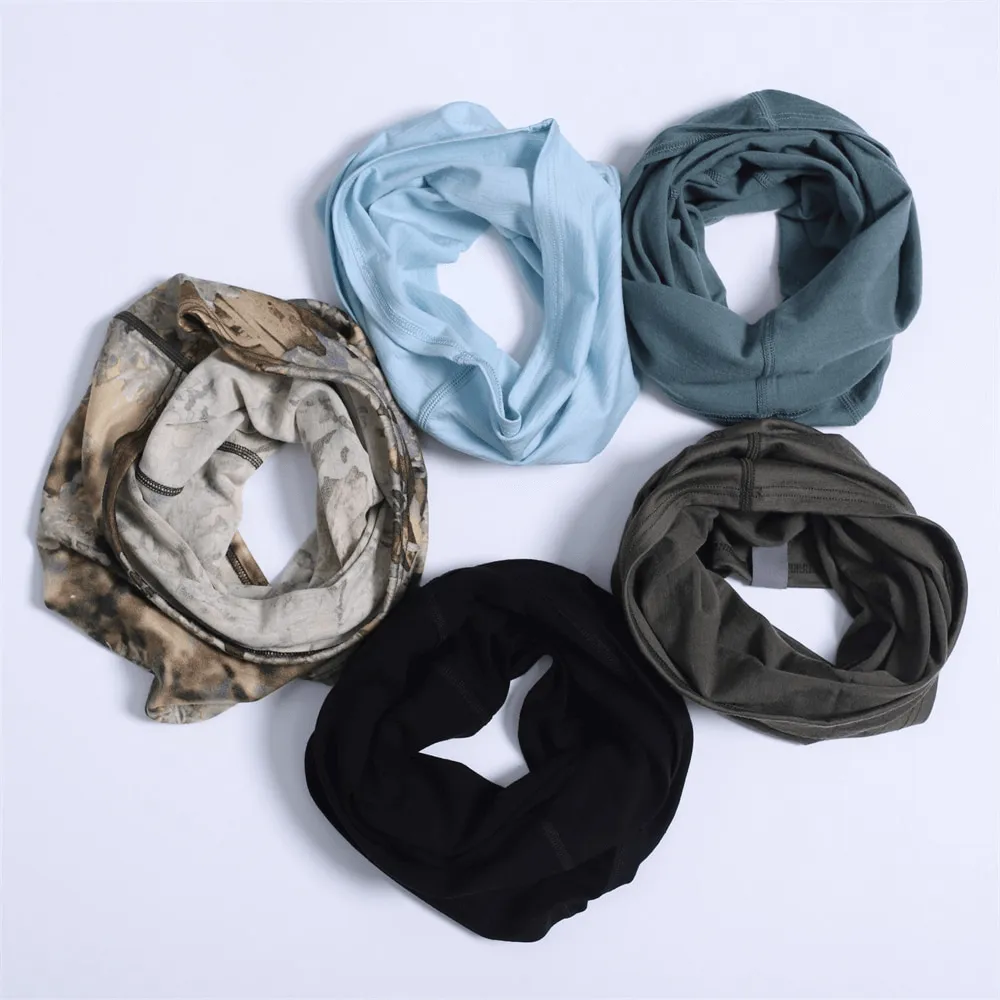 Light Breathable Wool Neck Gaiter / Unisex Warmer Ski Scarf - SF1307