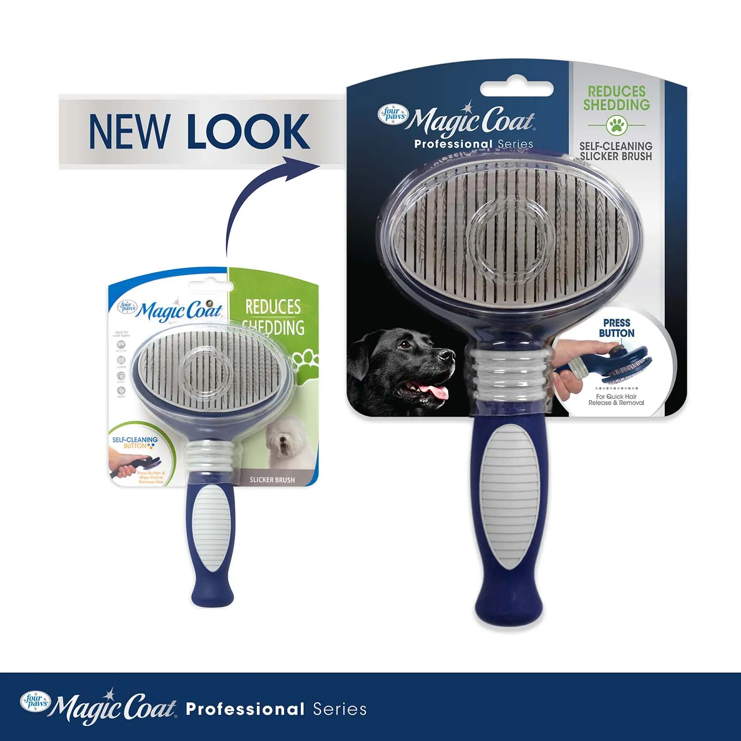 Magic Coat Professional Series Self-Cleaning Slicker Brush