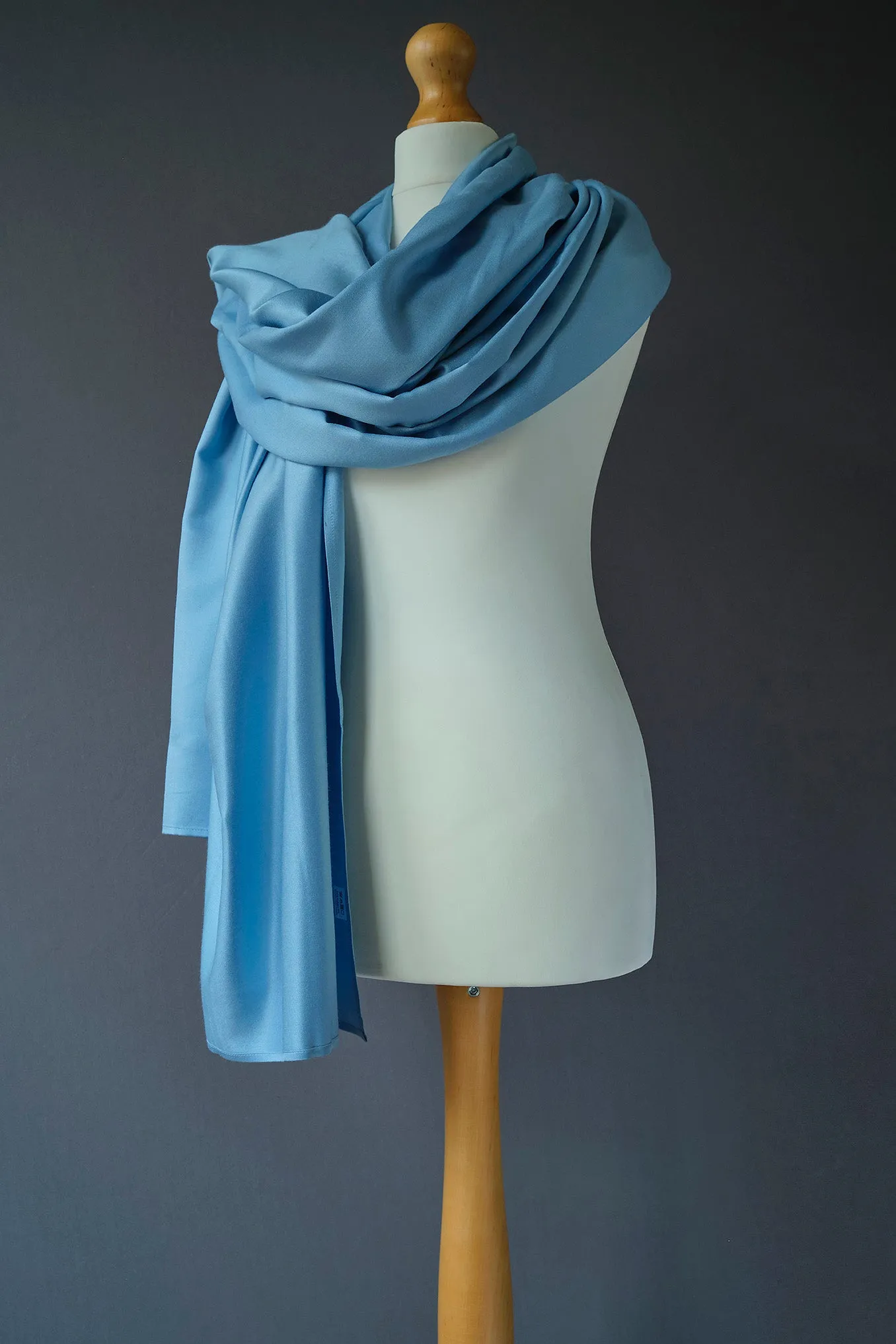 Mulberry Silk Wrap - Andaman Blue.