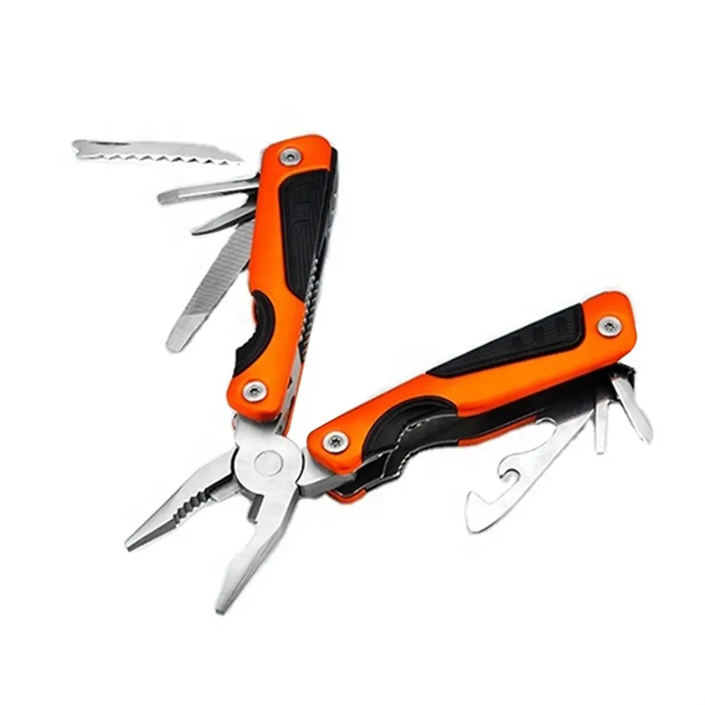 Multi Tool Pliers, Compact Foldable Stainless Steel Durable Pliers with Knife, Can Opener, Screwdrivers for Camping Hiking Outdoor Home Improvement, Multi Function Utility Tool Kit