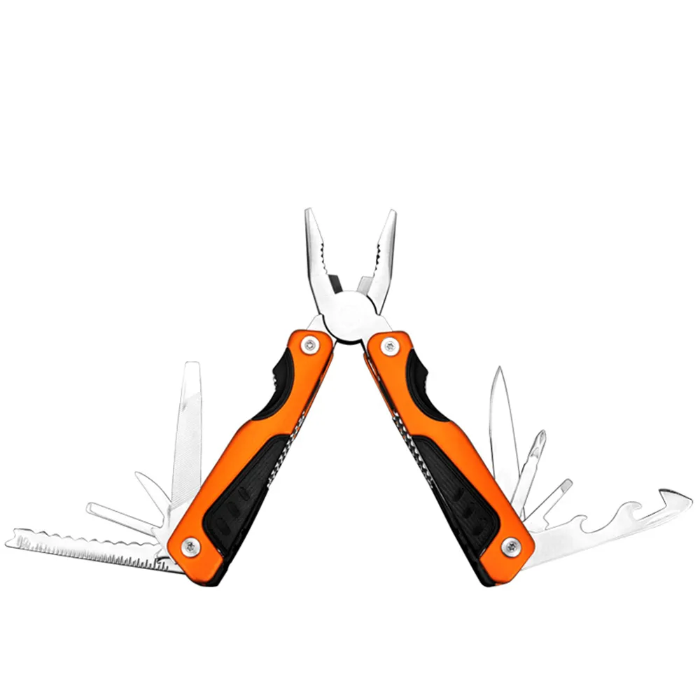 Multi Tool Pliers, Compact Foldable Stainless Steel Durable Pliers with Knife, Can Opener, Screwdrivers for Camping Hiking Outdoor Home Improvement, Multi Function Utility Tool Kit