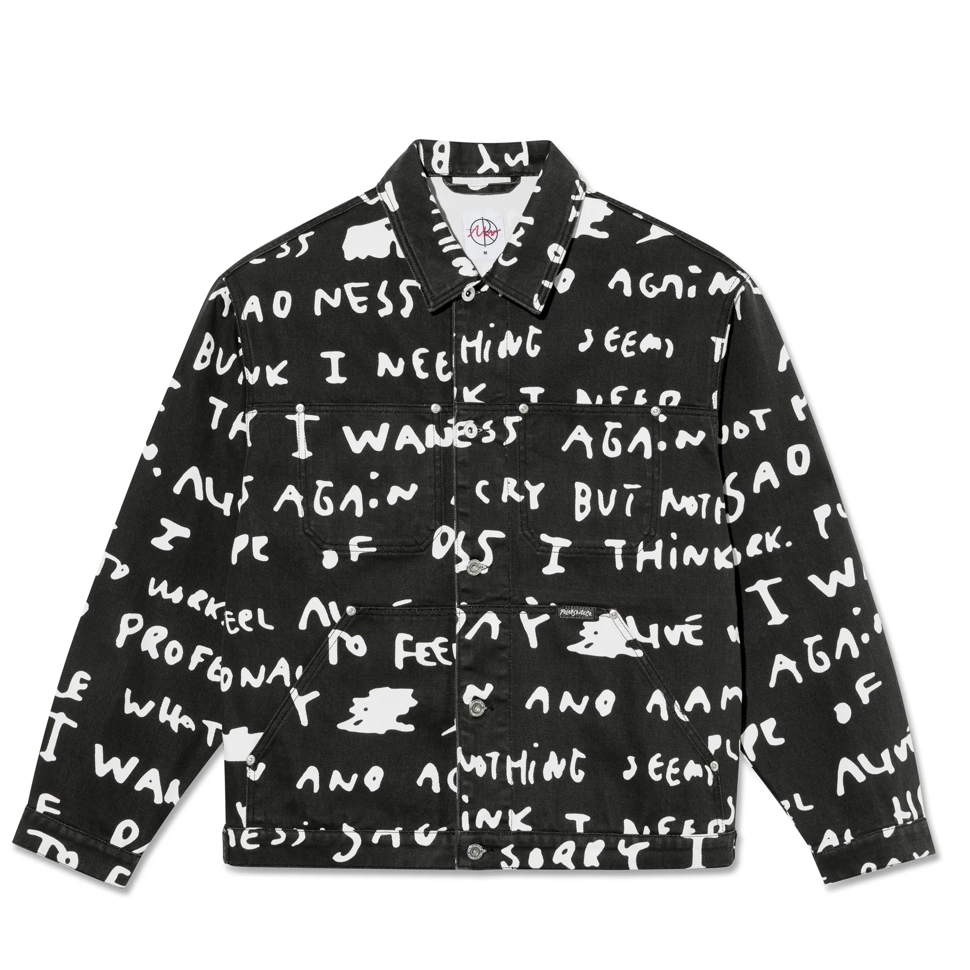 Patrik Jacket | Sad Notes - Black / White