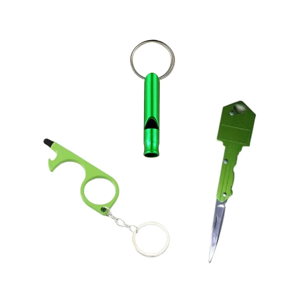 Safety Tool Keychains 3-Piece Self Defense Kit