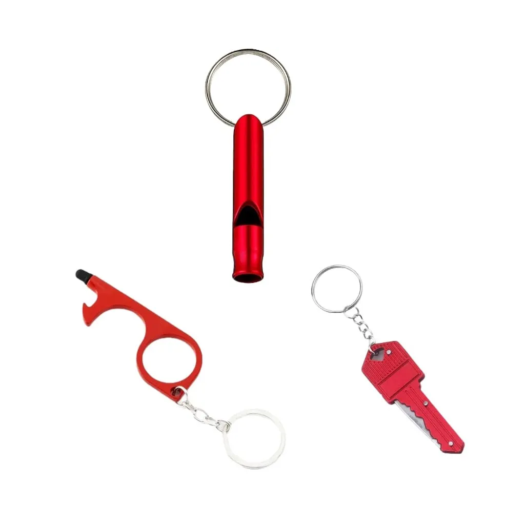 Safety Tool Keychains 3-Piece Self Defense Kit