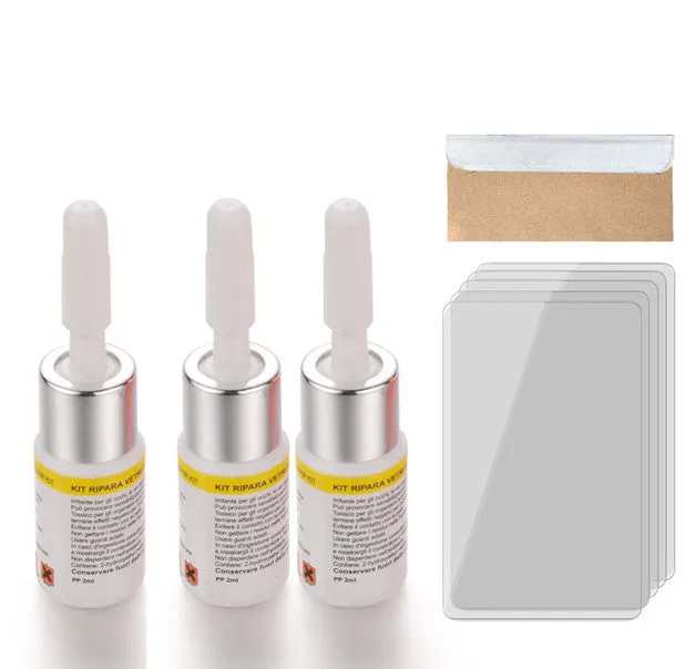 Set Glass Repair Resin Glue - Versatile Car Windshield Repair Kit