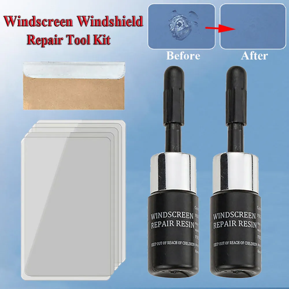 Set Glass Repair Resin Glue - Versatile Car Windshield Repair Kit