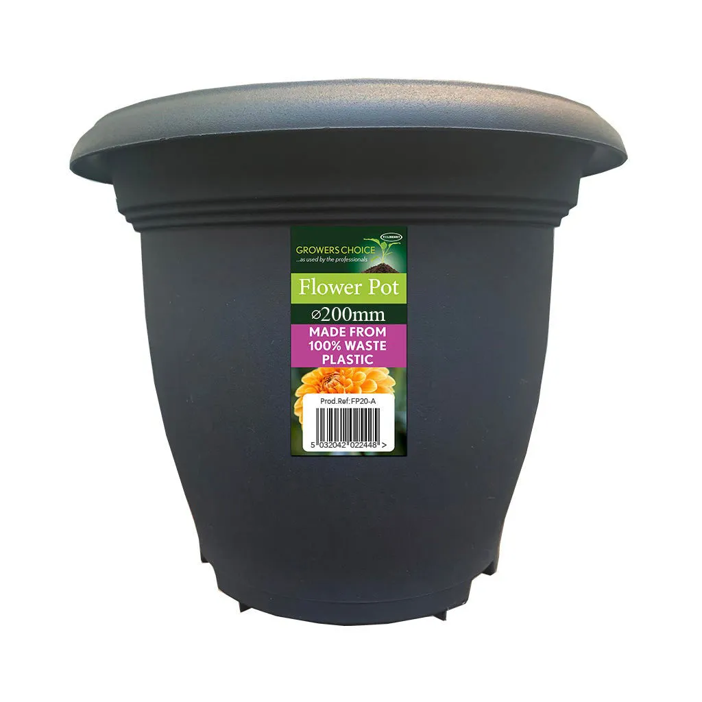 Tildenet 20cm Plastic Flower Pot