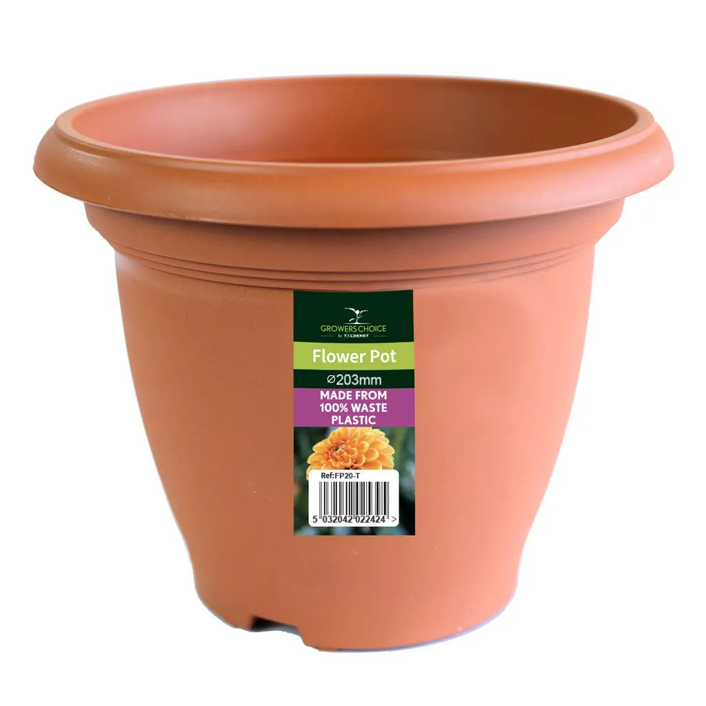 Tildenet 20cm Plastic Flower Pot