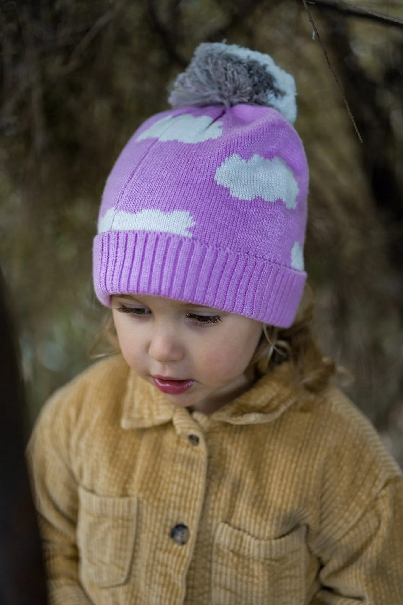 Up in the clouds Beanie Lilac