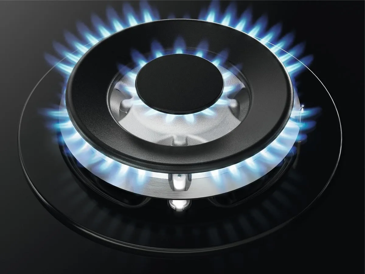 Zanussi ZGGN755K 5 Burner Gas Hob, Black Frameless