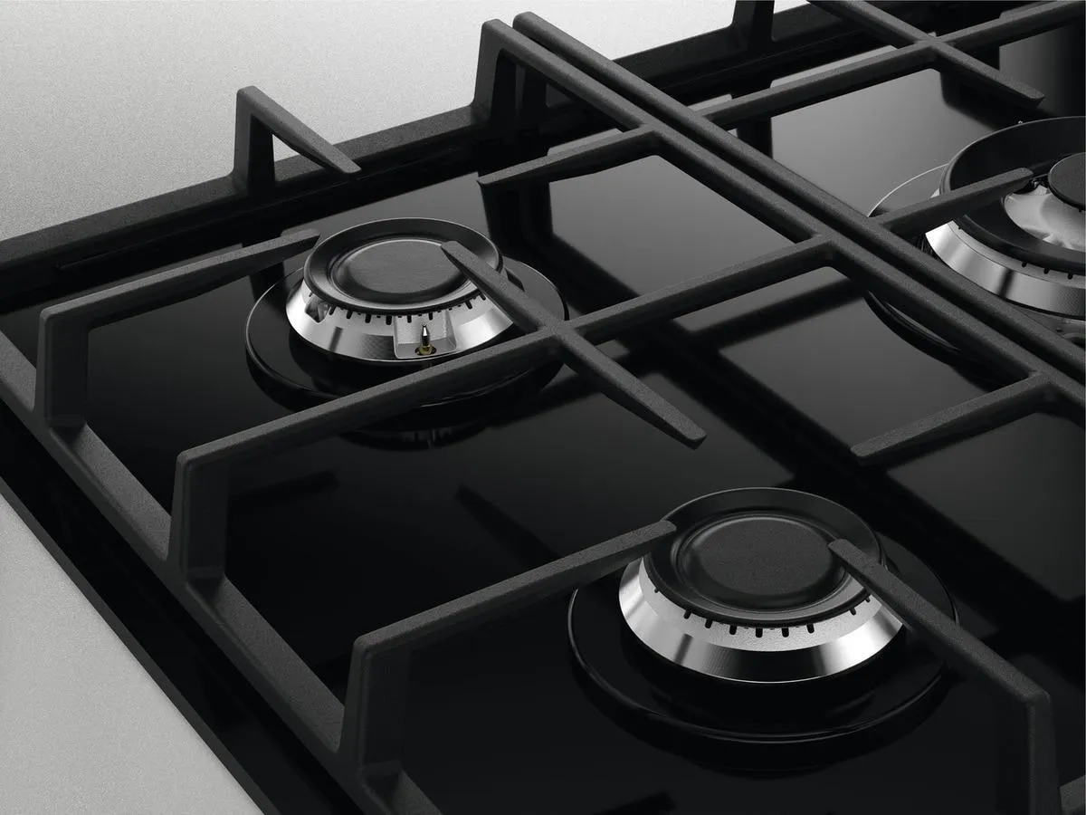 Zanussi ZGGN755K 5 Burner Gas Hob, Black Frameless